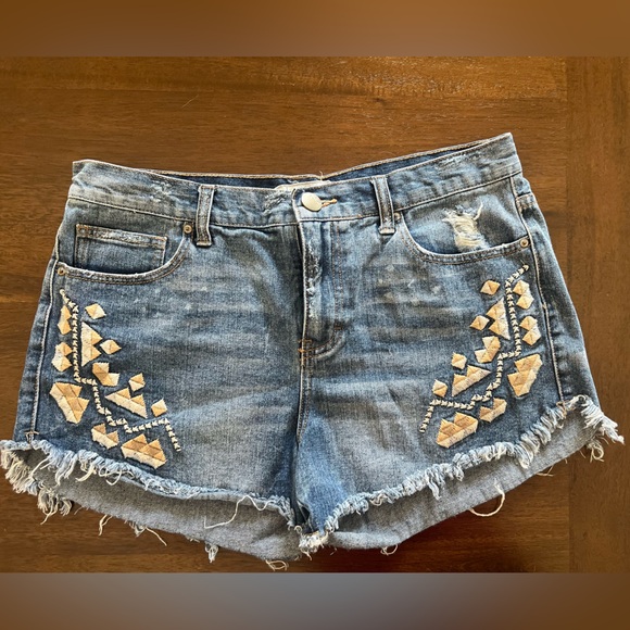Free People Pants - FREE PEOPLE Denim Jean Shorts Cut off Festival Shorts Outfit